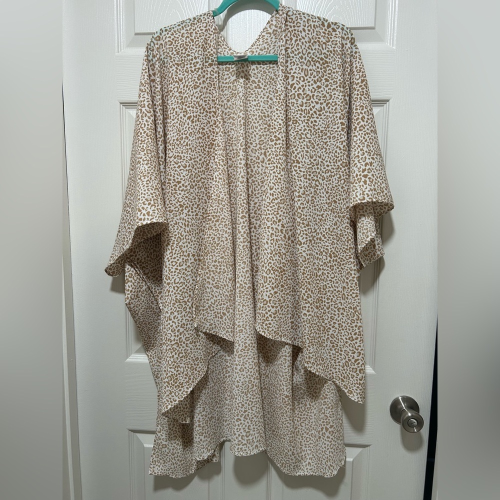 Leopard Print Kimono Cardigan